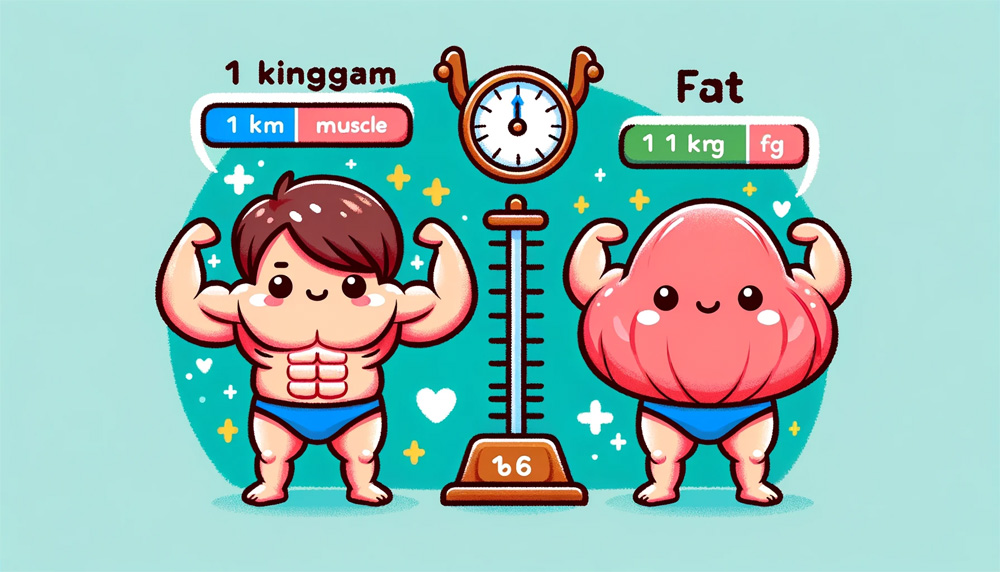 筋肉と脂肪の見た目の違い